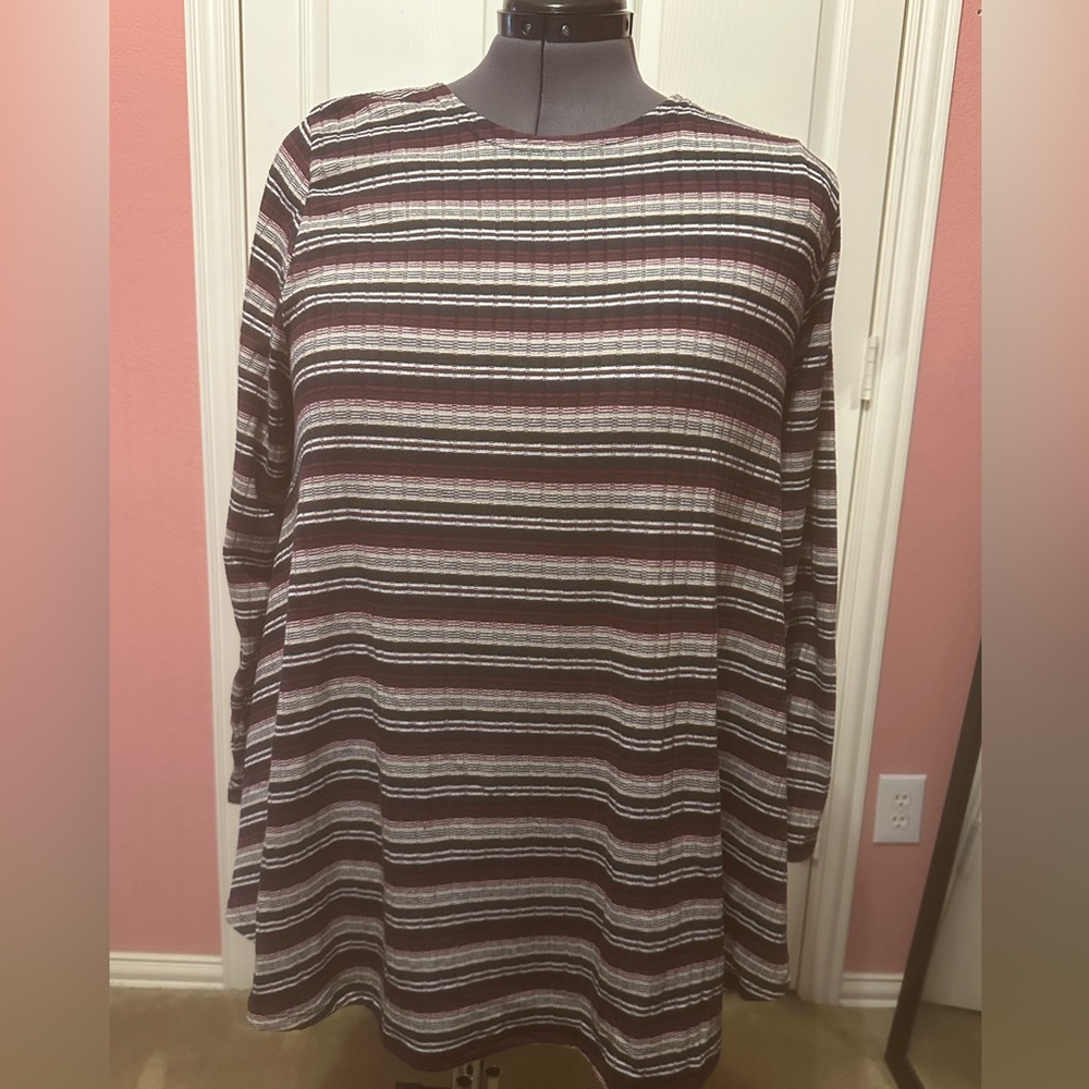 Lane Bryant Multicolor Striped Knit Top